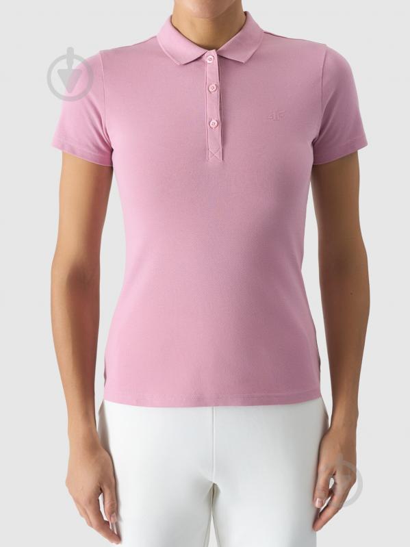 Поло 4F POLO SHIRT F132 / TSHIRT POLO F132 4FWSS24TPTSF132-56S р.M рожевий - фото 5