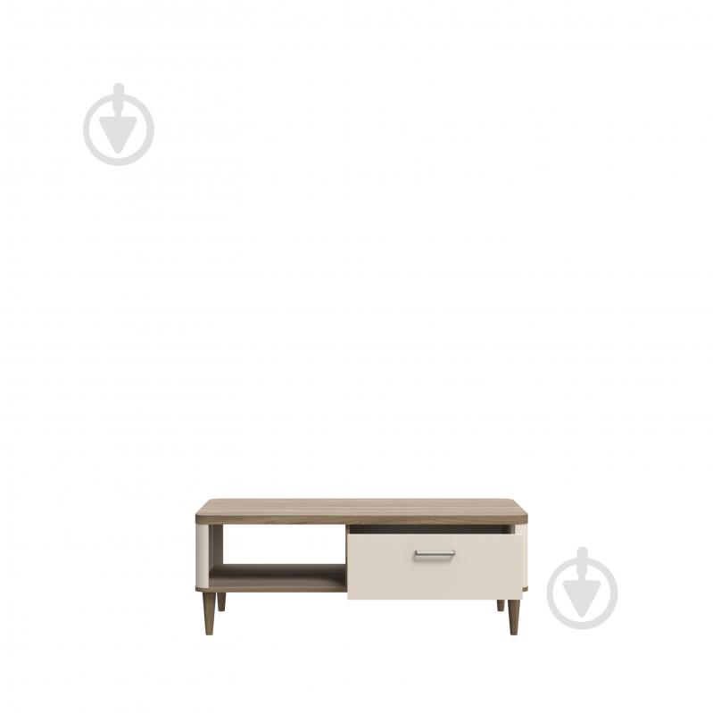 Стіл журнальний Forte Meble Lacetti 600x1200x437 мм дуб валенсія/ бежевий - фото 4