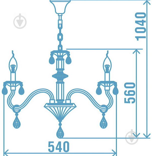 Люстра підвісна Victoria Lighting 3xE14 чорний Arumi/SP3 - фото 4