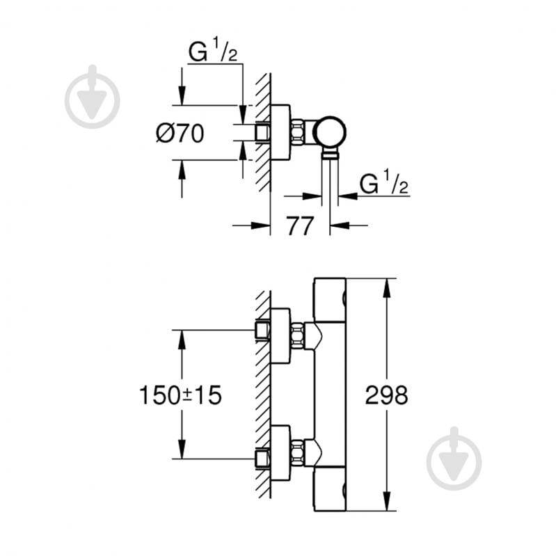 Змішувач для душу Grohe QuickFix Precision Get 34773000 - фото 2