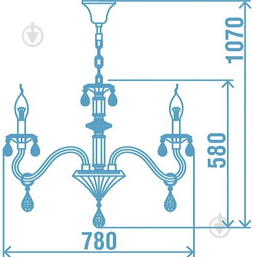 Люстра підвісна Victoria Lighting 8xE14 чорний Arumi/SP8 - фото 17