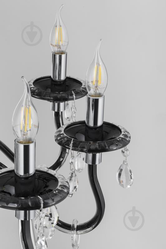 Люстра підвісна Victoria Lighting 8xE14 чорний Arumi/SP8 - фото 4