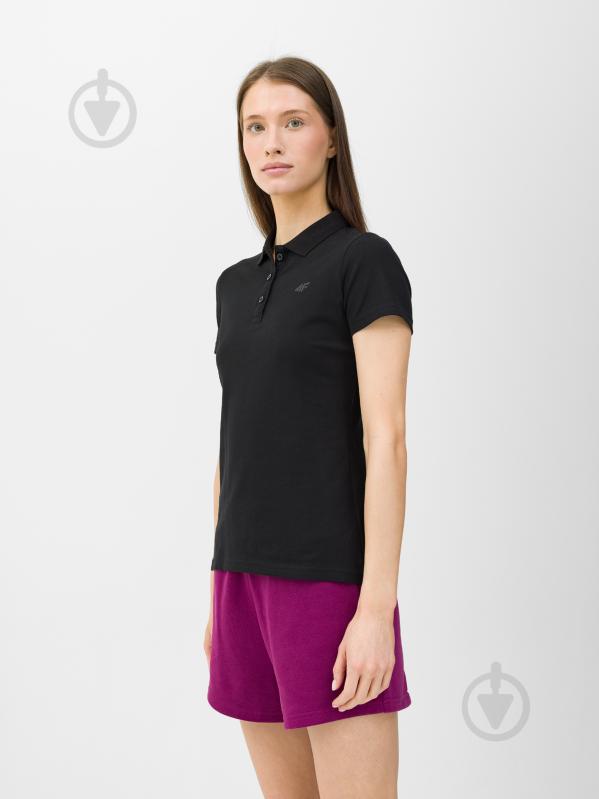 Поло 4F POLO SHIRT F132 / TSHIRT POLO F132 4FWSS24TPTSF132-20S черный - фото 1