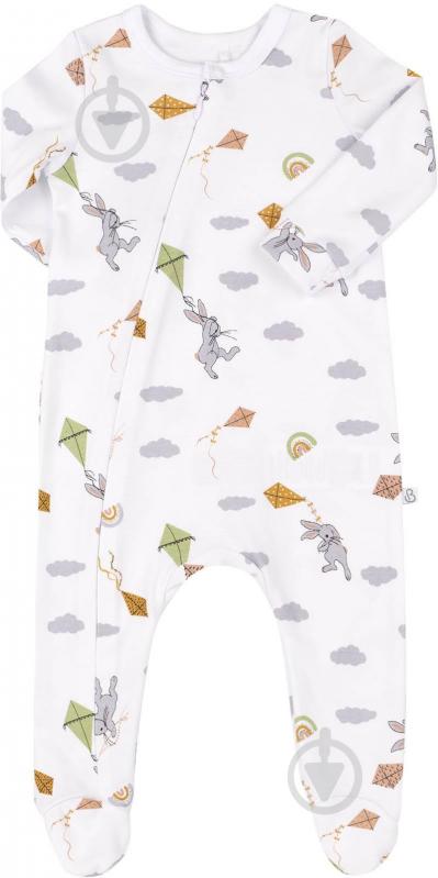 Человечек унисекс Bembi КБ202 р.80 белый с рисунком 3202701135.1WE - фото 1 Человечек унисекс Bembi КБ202 р.80 белый с рисунком 3202701135.1WE - фото 1