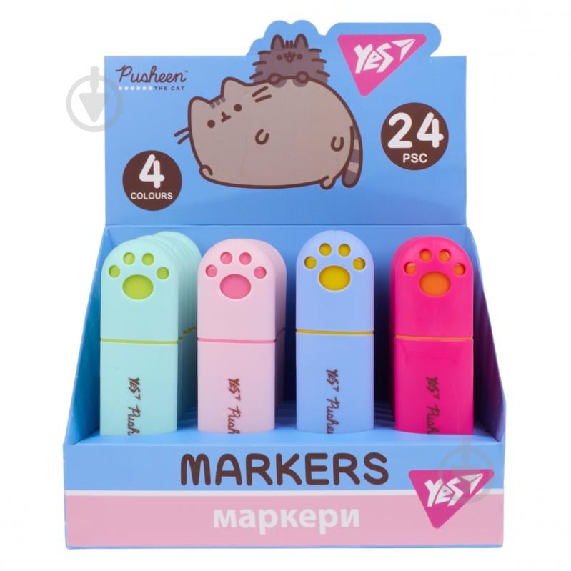 Маркер текстовый YES Pusheen в ассортименте 391099 - фото 2