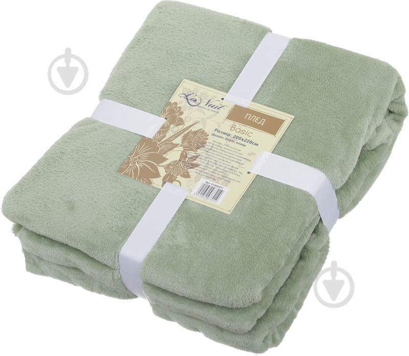 Плед Basic 200x220 см оливковый/берил La Nuit - фото 3 Плед Basic 200x220 см оливковый/берил La Nuit - фото 3