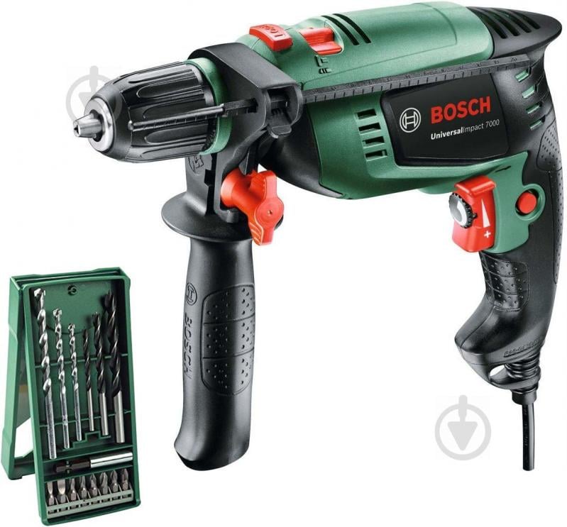 Дриль ударний Bosch UniversalImpact 700 W 060313100F - фото 1