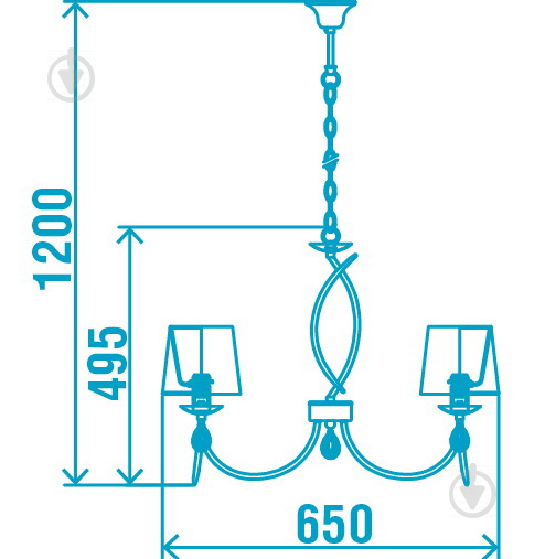 Люстра подвесная Victoria Lighting 3xE14 хром Isabel/SP3 - фото 4