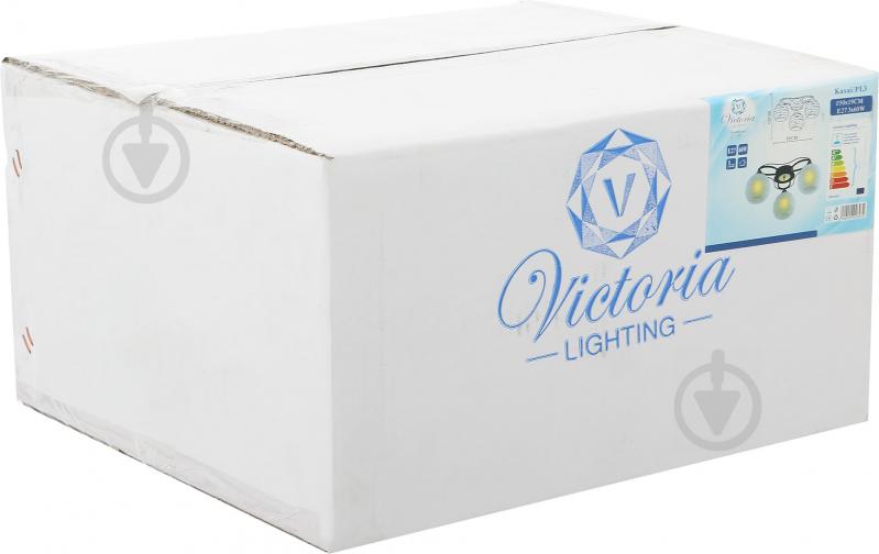 Люстра потолочная Victoria Lighting 3xE27 хром/венге Kasai/PL3 - фото 3