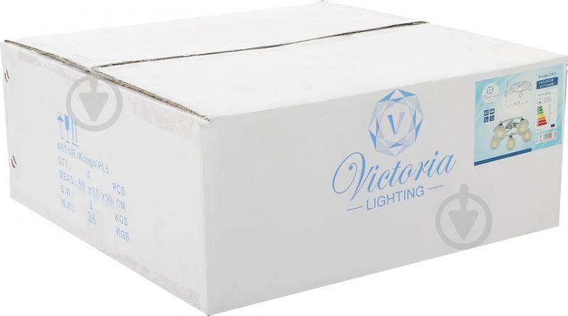 Люстра стельова Victoria Lighting 5xE27 хром Kongo/PL5 - фото 3