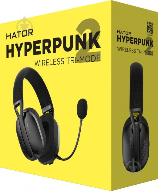 Навушники Hator Hyperpunk 2 Wireless Tri-mode black (HTA-855) - фото 9