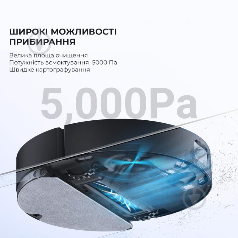 Робот-пылесос моющий DREAME D10s Plus (RLS6AD) black - фото 3