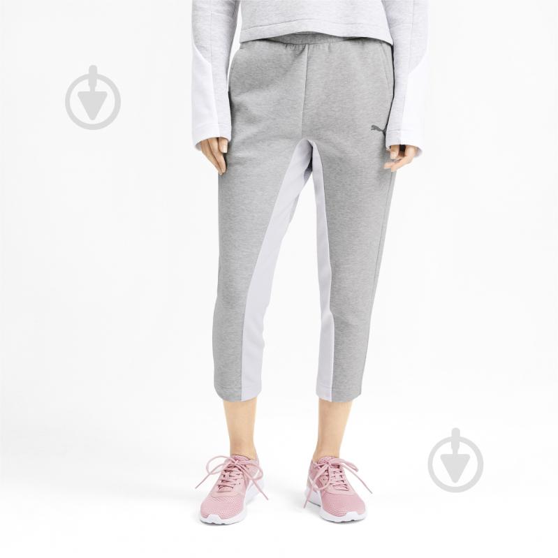 Штани Puma EVOSTRIPE Pants 58006204 р. L сірий - фото 1