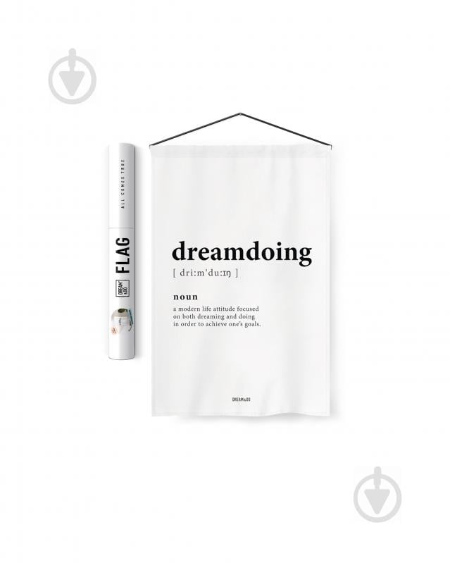 Флаг Dream&Do Flag Dreamdoing 60x40 см белый с рисунком - фото 2