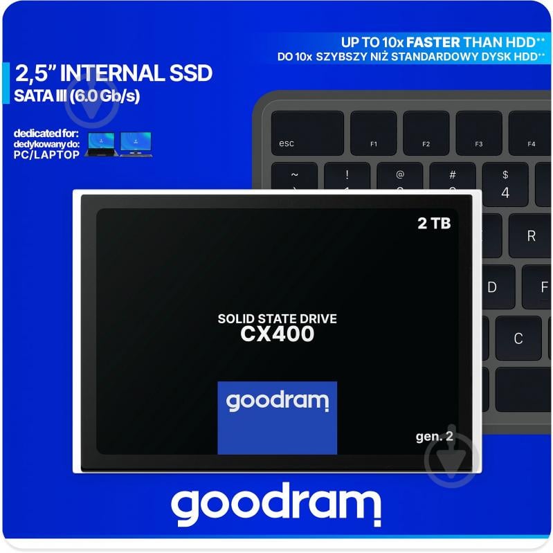 SSD-накопичувач Goodram 2000GB 2,5" SATA III 3D NAND (SSDPR-CX400-02T-G2) - фото 6