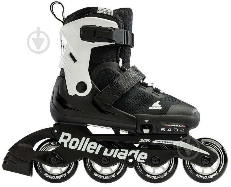 Роликовые коньки Rollerblade Microblade 07221900-787 р. черно-белый - фото 1