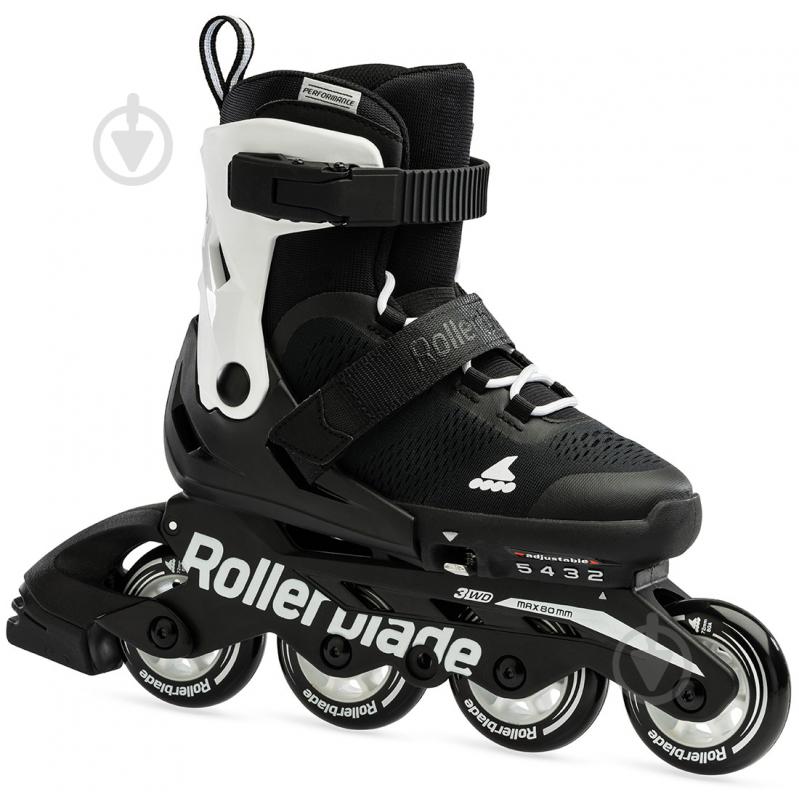 Роликовые коньки Rollerblade Microblade 07221900-787 р. черно-белый - фото 2