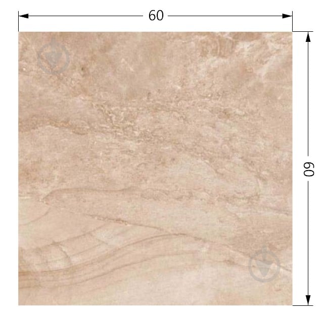 Плитка TABRIZ TILE Nature Beige Relief 60x60 - фото 2