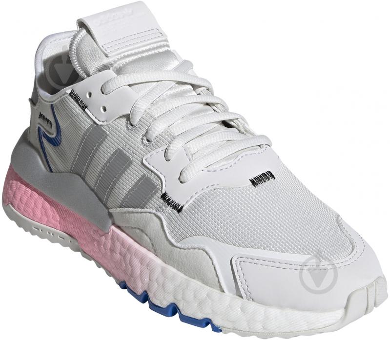 Кроссовки женские демисезонные Adidas NITE JOGGER W FY5748 р.37 1/3 белые - фото 3