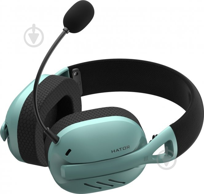 Наушники Hator Hyperpunk 2 Wireless Tri-mode black/mint (HTA-858) - фото 7