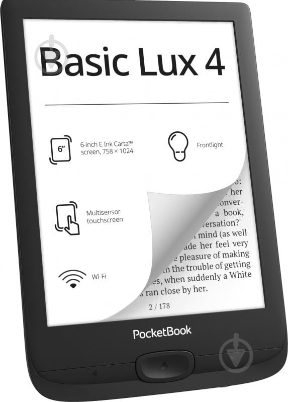 Електронна книга PocketBook Basic Lux 4 black (PB618-P-CIS) - фото 2