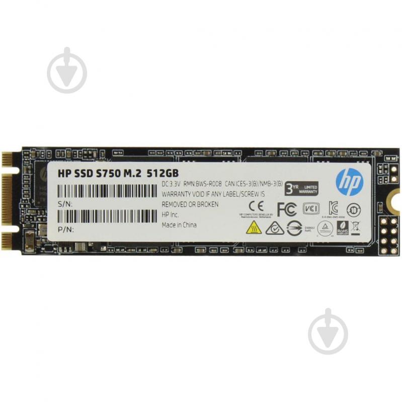 SSD-накопичувач HP 512GB M.2 SATA III 3D NAND (16L56AA) - фото 1