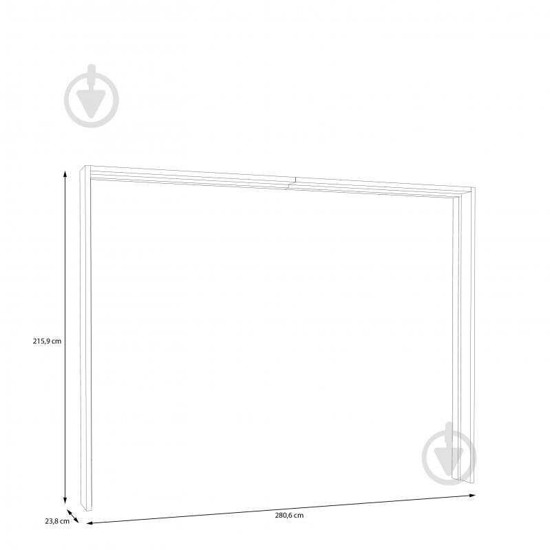 Рамка декоративна Forte Meble Mayacus 2159х2699х238 мм дуб маувелла - фото 4