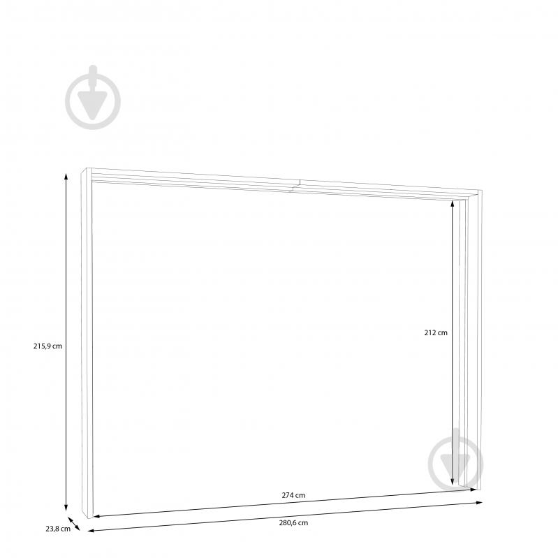 Рамка декоративна Forte Meble Mayacus 2159х2699х238 мм дуб маувелла - фото 3
