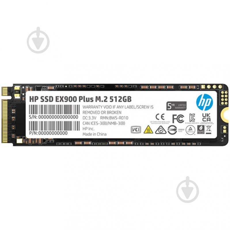 SSD-накопичувач HP 512GB M.2 PCI Express 3.0 x4 3D NAND (35M33AA) - фото 1