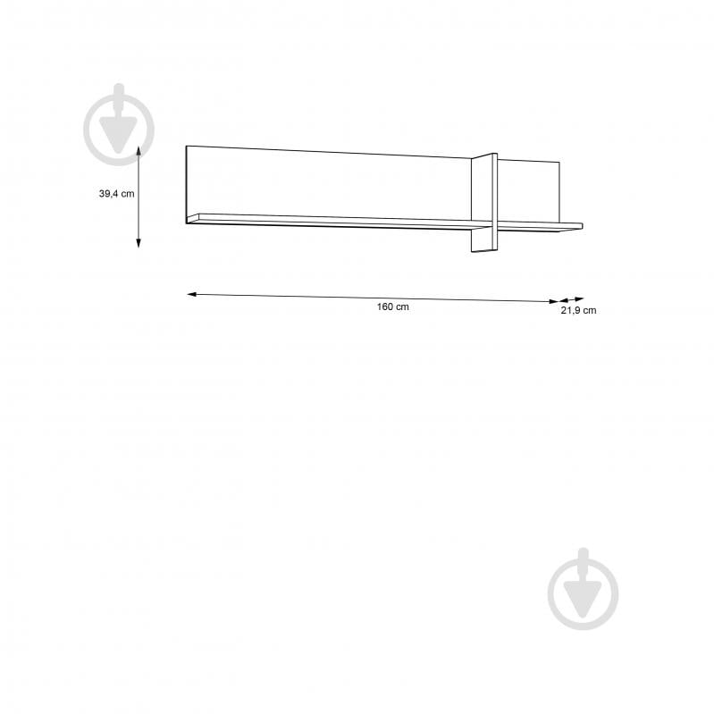 Полки Forte Meble Jokkaz 3881600219 черный/дуб флагстафф - фото 4 Полки Forte Meble Jokkaz 3881600219 черный/дуб флагстафф - фото 4