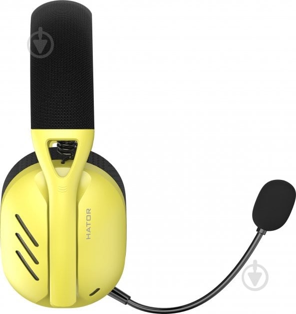 Наушники Hator Hyperpunk 2 Wireless Tri-mode black/yellow (HTA-857) - фото 6