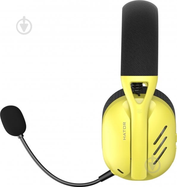 Наушники Hator Hyperpunk 2 Wireless Tri-mode black/yellow (HTA-857) - фото 4