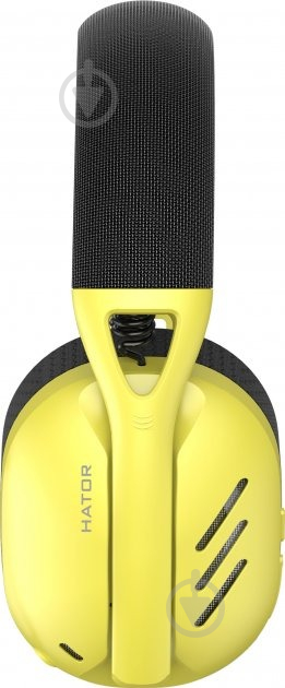 Наушники Hator Hyperpunk 2 Wireless Tri-mode black/yellow (HTA-857) - фото 3