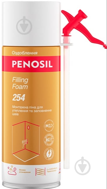 Піна монтажна PENOSIL Filling Foam 254 монтажна піна для утеплення та заповнення швів 340 мл - фото 1