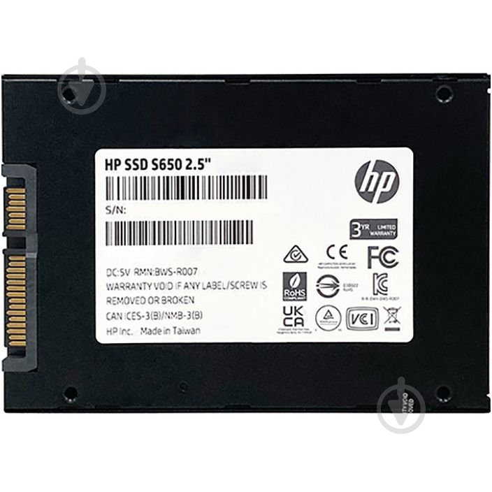 SSD-накопитель HP 960GB 2,5" SATA III TLC (345N0AA) - фото 4