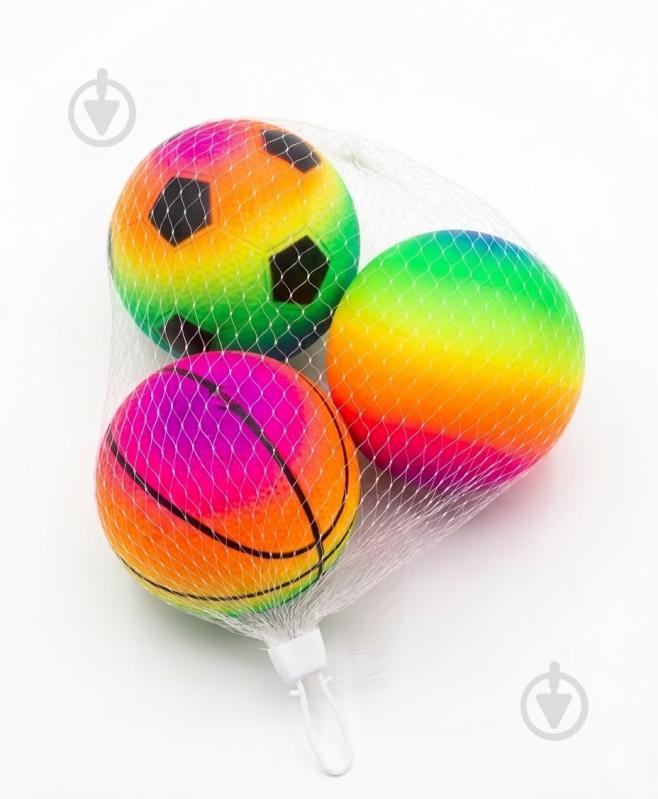 Набор мячей резиновый multicolor FB24335 - фото 1 Набор мячей резиновый multicolor FB24335 - фото 1
