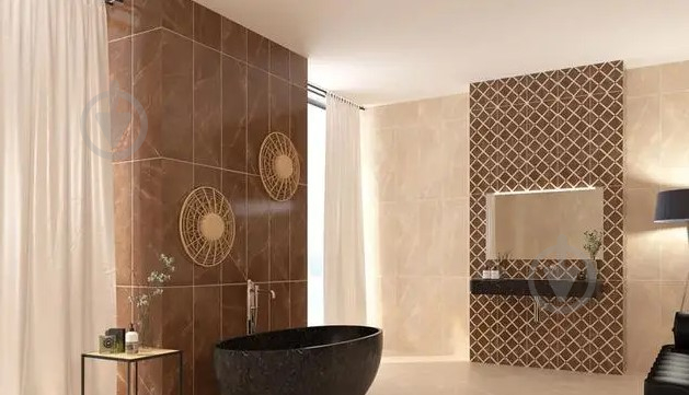 Плитка TABRIZ TILE Invent Brown - Glossy Рolished 58x58 - фото 3