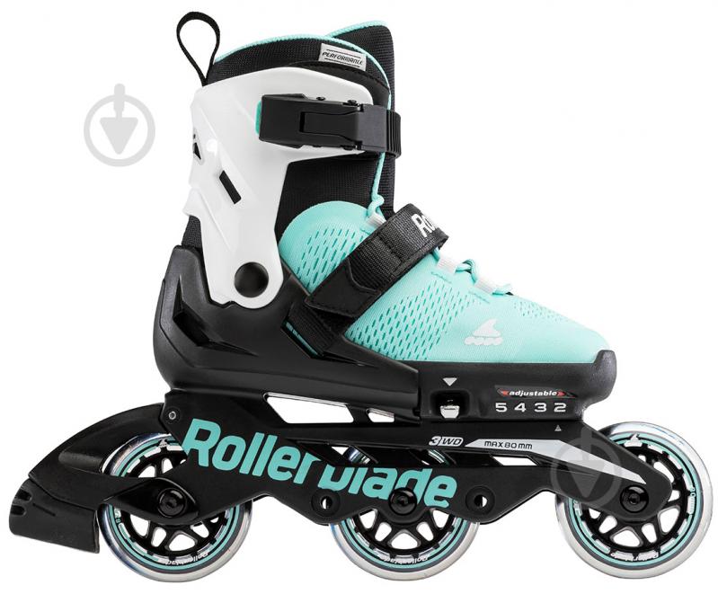 Роликовые коньки Rollerblade Microblade 3WD 07221700-2V6 р. голубой - фото 1