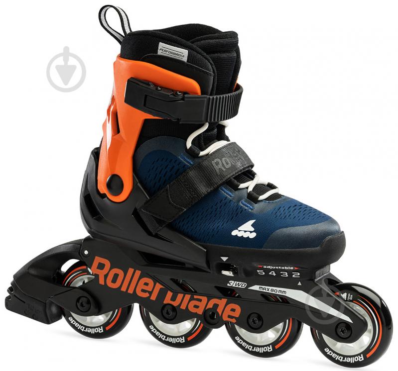 Роликові ковзани Rollerblade Microblade 07221900-174 р. 33-36,5 синій - фото 2