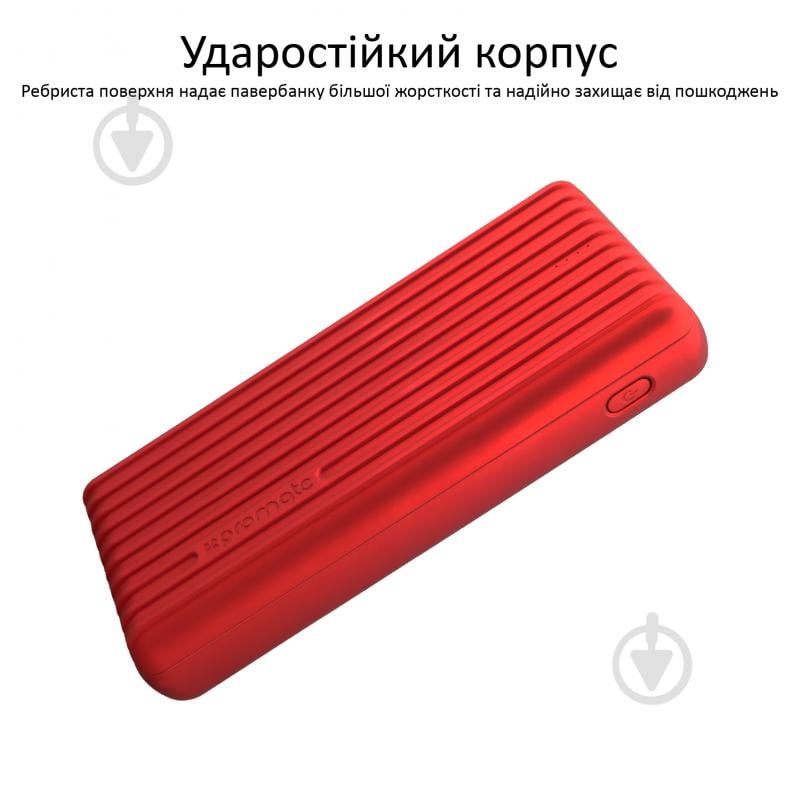 Повербанк Promate 20000 mAh (titan-20c.red) - фото 3