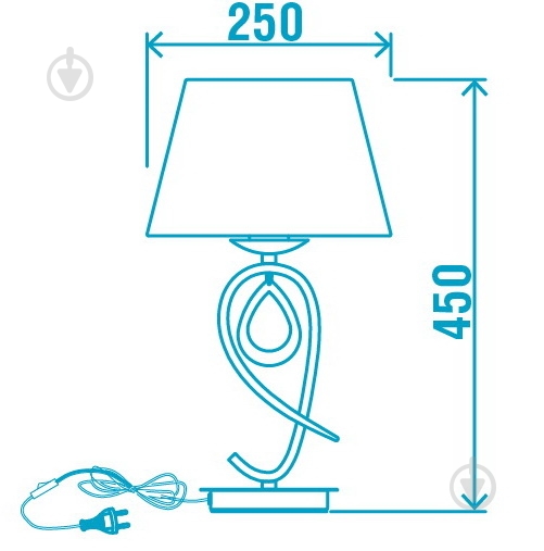 Настільна лампа декоративна Victoria Lighting 1x40 Вт E27 хром Lin/TL1 - фото 6