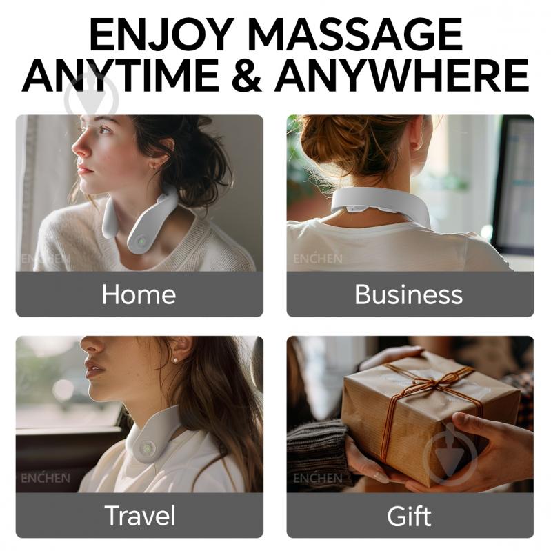 Массажер для шеи ENCHEN Jeeback Neck Massager K1 White - фото 12 Массажер для шеи ENCHEN Jeeback Neck Massager K1 White - фото 12