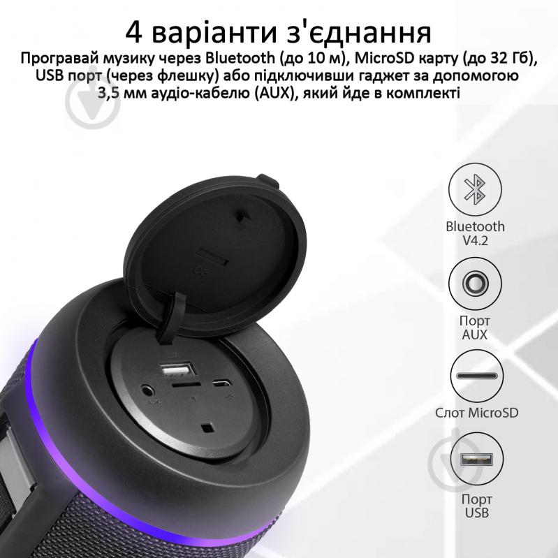 Портативная колонка Promate Silox-Pro 2.0 black (silox-pro.black) - фото 6