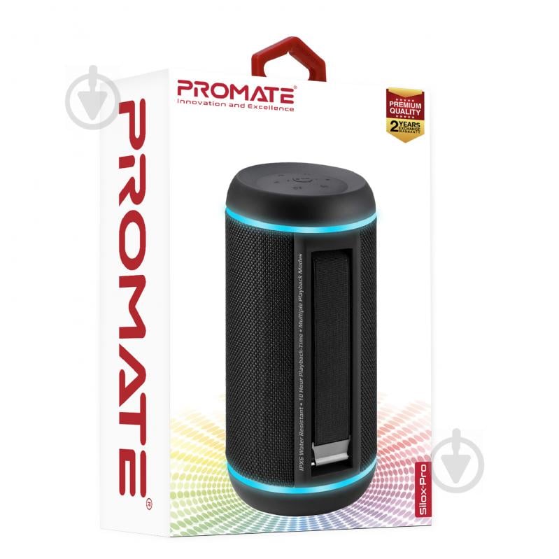 Портативная колонка Promate Silox-Pro 2.0 black (silox-pro.black) - фото 8