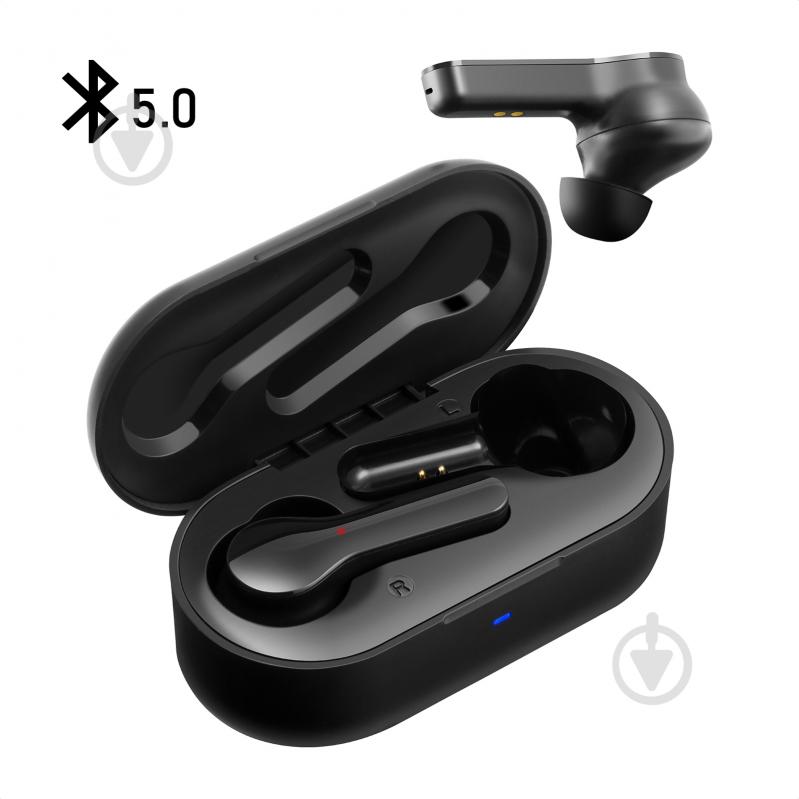 Наушники Promate TrueBlue-4 Bluetooth 5 IPX5 black (trueblue-4.black) - фото 1