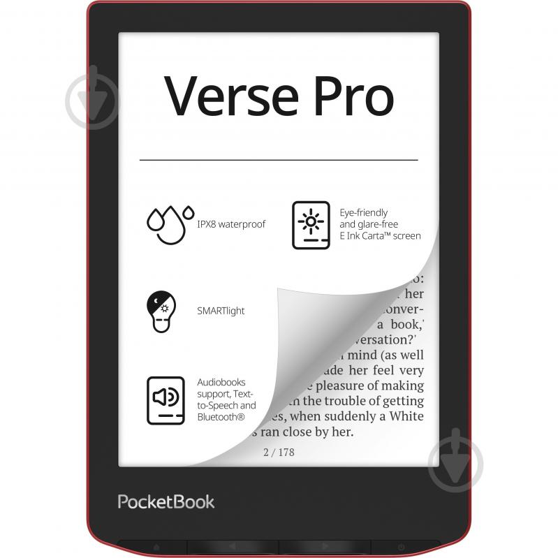 Електронна книга PocketBook Verse Pro Passion Red ruby red (PB634-3-CIS) - фото 1