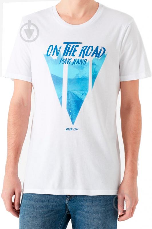 Футболка Mavi ROAD PRINTED TEE 065975-620 р.L білий - фото 1 Футболка Mavi ROAD PRINTED TEE 065975-620 р.L білий - фото 1