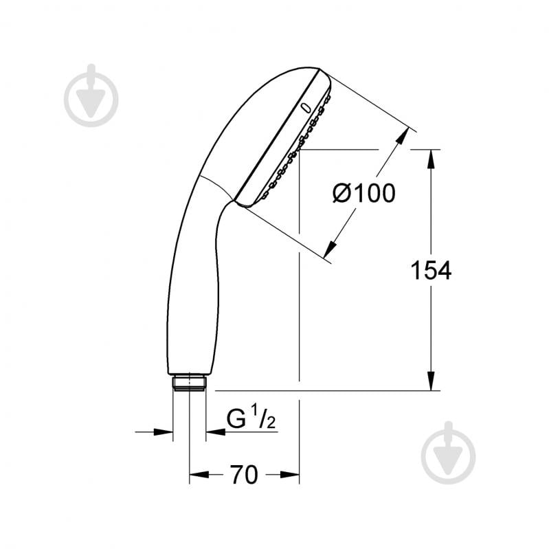 Лійка для душу Grohe New Tempesta 100 27852001 - фото 2