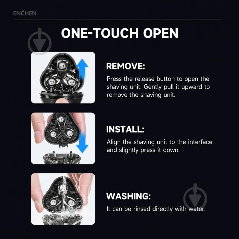 Електробритва ENCHEN Blackstone Max - фото 13