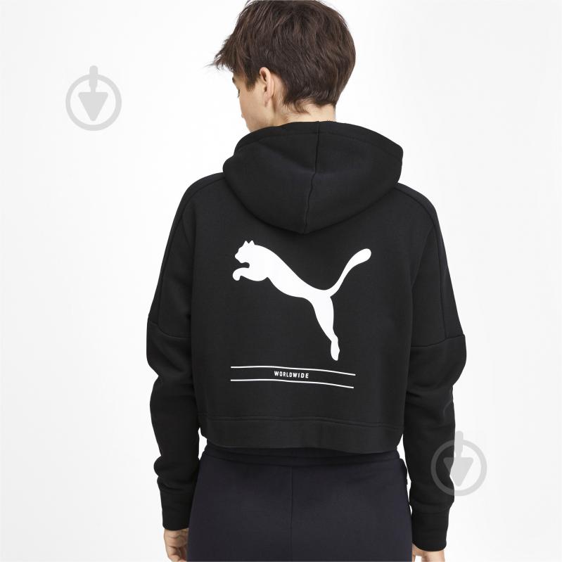 Джемпер Puma NU-TILITY FZ Hoody 58010001 р. XS чорний - фото 4